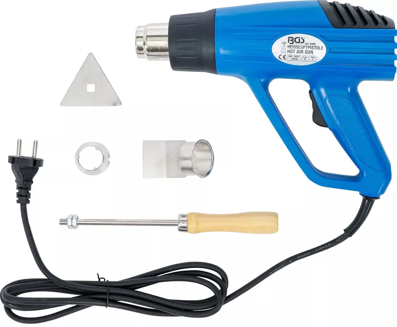 Horkovzdušná pistole BGS108495 s příslušenstvím (2000 W) (BGS108495)