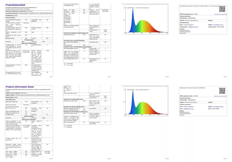 Pracovní svítilna SMD-LED BGS1085339 (120 W) (BGS1085339)