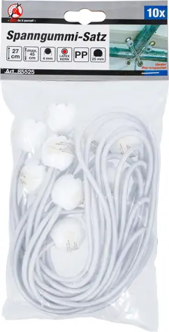 Napínací gumová oka Kraftmann BGS1085525 (Sada 10 dílů) (BGS1085525)