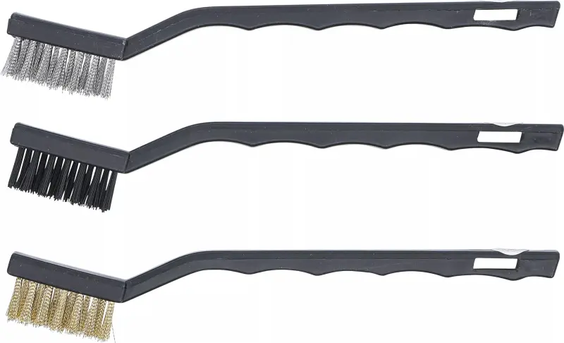 Drátěné kartáče 175 mm Kraftmann BGS1085811. Sada 3 ks (ocel, nylon, mosaz) (BGS1085811)