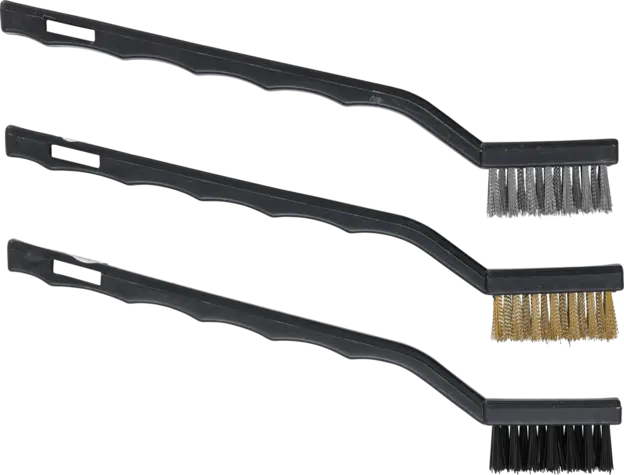 Drátěné kartáče 175 mm Kraftmann BGS1085811. Sada 3 ks (ocel, nylon, mosaz) (BGS1085811)