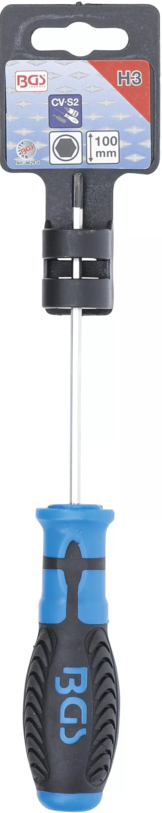 Šestihranný šroubovák (inbus) 2,5 x 75 mm BGS108629-3, Black tip (BGS108629-3)