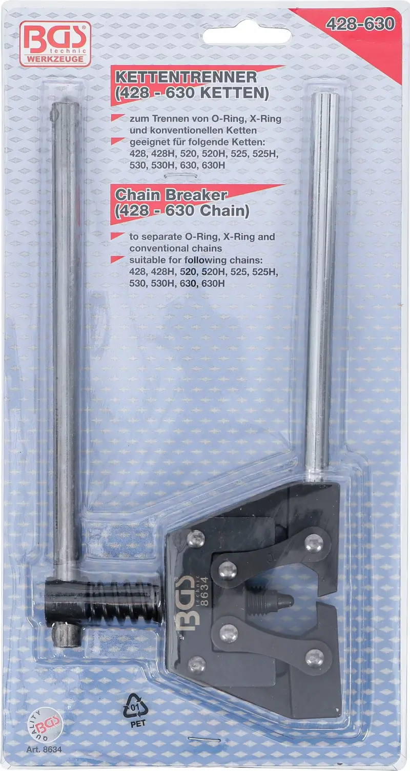 přípravek pro roznýtování řetězu 428-630 (BGS108634)