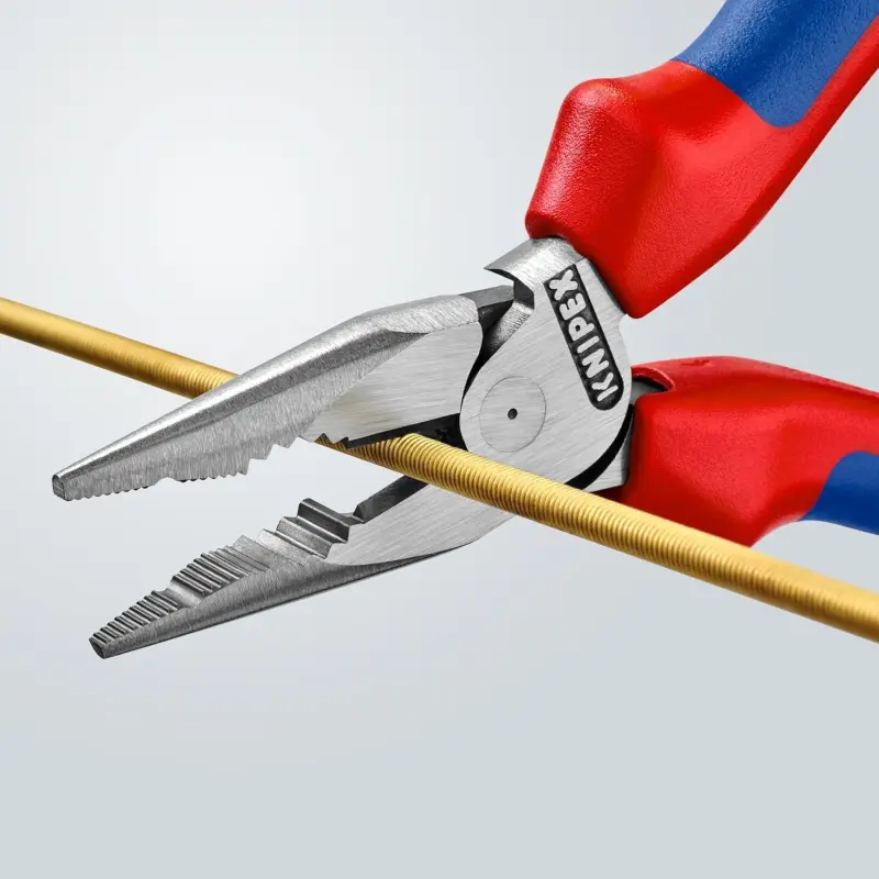 Kleště kombinované úzké ploché KNIPEX 08 22 145, 145 mm - leštěná hlava, vícesložkové návleky (K 8 22 14 5)