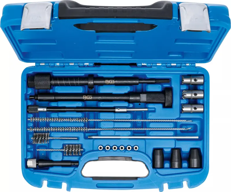 Přípravky pro vyčištění sedla a šachty injektoru BGS108723 Sada 21 dílů (BGS108723)