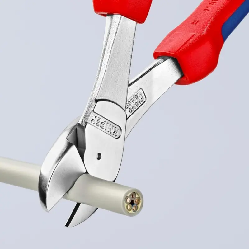 Boční štípací kleště Knipex 74 05 250 - silové, vícesložkové návleky, chromováno (K 74 05 250)