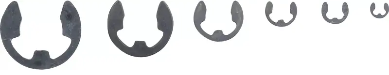 Třmenové pojistné kroužky Kraftmann pr. 3 ÷ 15 mm BGS1088174 (Sada 94 dílů) (BGS1088174)