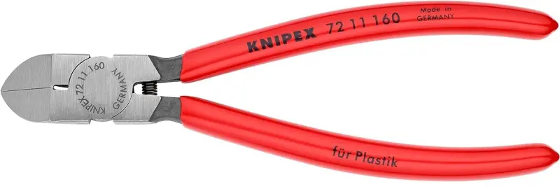 Kleště Knipex 72 11 160 štípací boční bez fazety, PVC (K 72 11 160)