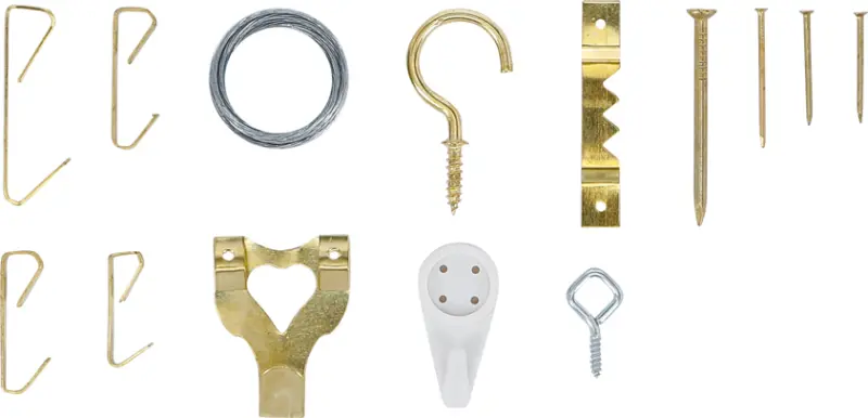 Sortiment háčků na obrazy BGS1088198 (Sada 196 ks) (BGS1088198)