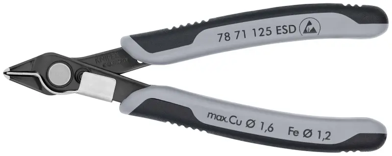 Boční štípací kleště Knipex 78 71 125 - Electronic Super-Knips® (K 78 71 125)
