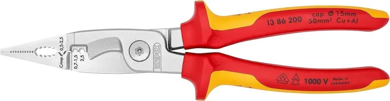 Kleště Knipex 13 86 200 elektroinstalatérské (K 13 86 200)