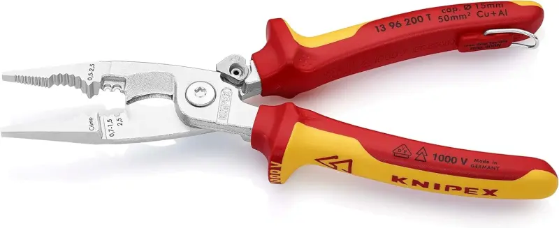 Kleště Knipex 13 96 200 T univerzální elektroinstal T VDE 1000V (K 13 96 200 T)