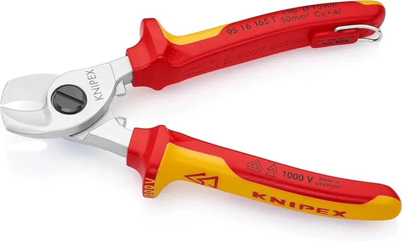 Kabelové nůžky Knipex 95 16 165 T vícesložkové návl. VDE (K 95 16 165 T)