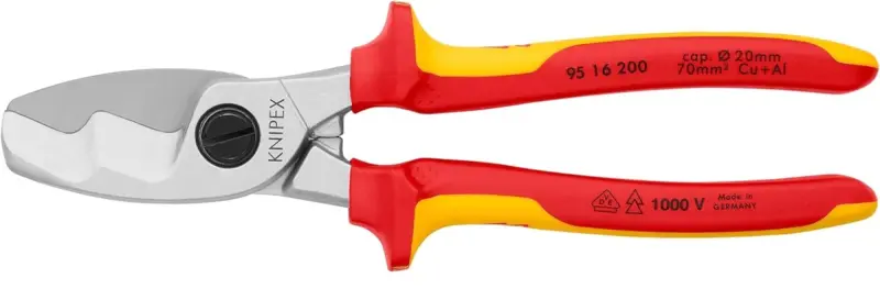Kabelové nůžky Knipex 95 16 200 do 1000 V (do prům. 20 mm) (K 95 16 200)