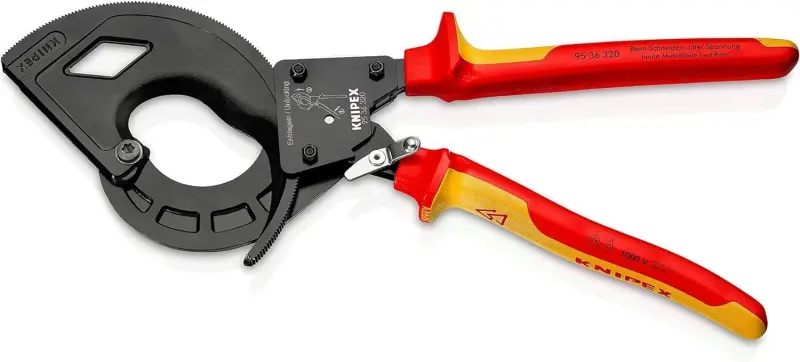 Nůžky Knipex 95 36 320 na kabely - ráčnové (K 95 36 320)