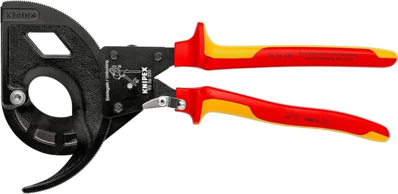 Nůžky Knipex 95 36 320 na kabely - ráčnové (K 95 36 320)