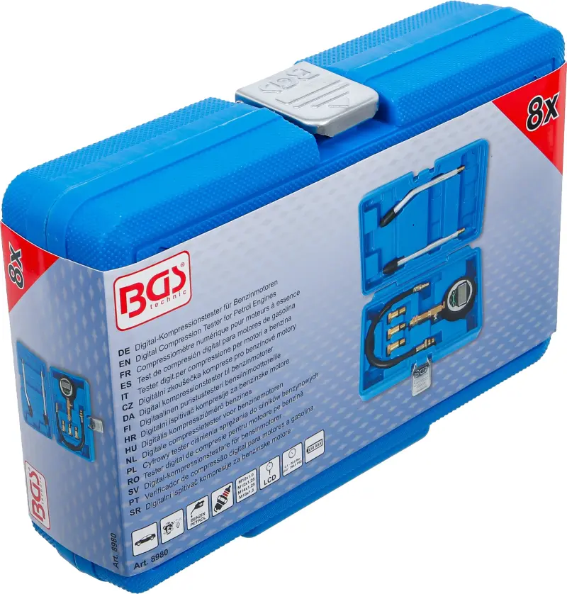 Digitální tester komprese pro benzínové motory BGS108980 (BGS108980)