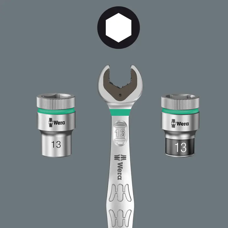 Wera 004018 Ráčnová sada Zyklop Metal 1/4" typ 8100 SA 8, metrická - 28 dílů (W05004018001)