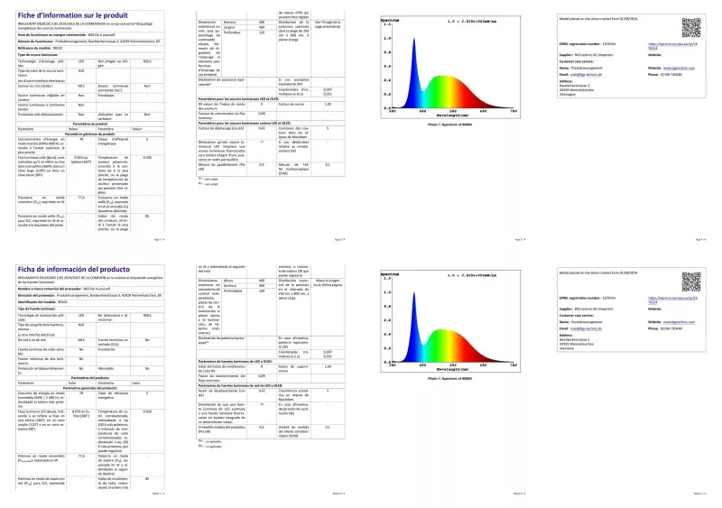 LED světlo Kraftmann 180 W BGS1090102 do garáže (BGS1090102)