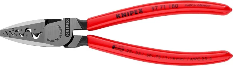 Kleště Knipex 97 71 180 pro lisování kabelových koncovek (K 97 71 180)