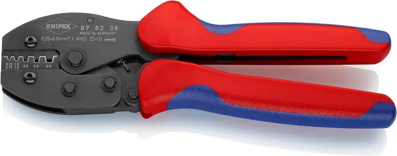 Kleště Knipex 97 52 38 konektorové (pro dutinky d= 0,25 - 6,0 mm) (K 97 52 38)