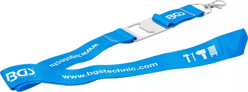 Šňůrka na krk s potiskem BGS® Lanyard BGS1091021 a otvírákem na láhve (BGS1091021)