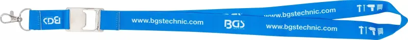 Šňůrka na krk s potiskem BGS® Lanyard BGS1091021 a otvírákem na láhve (BGS1091021)