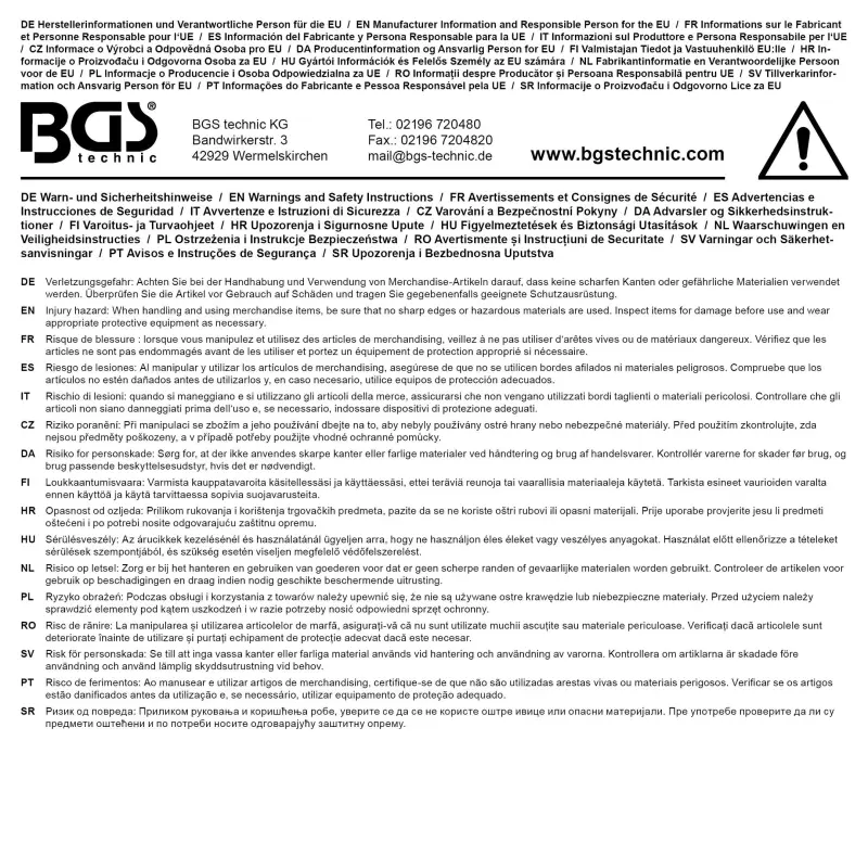 Šňůrka na krk s potiskem BGS® Lanyard BGS1091021 a otvírákem na láhve (BGS1091021)