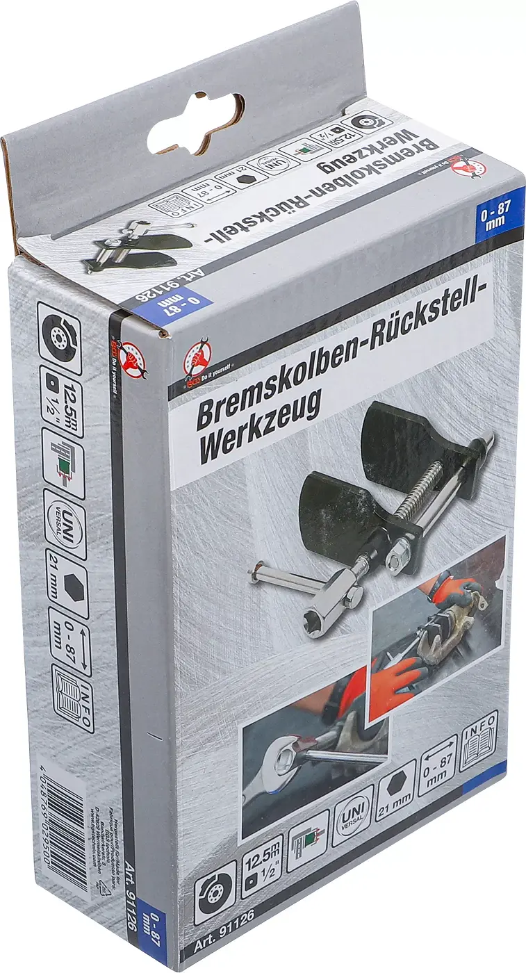 Stlačovák brzdových válečků Kraftmann 0 ÷ 66 mm BGS1091126 Univerzální (BGS1091126)