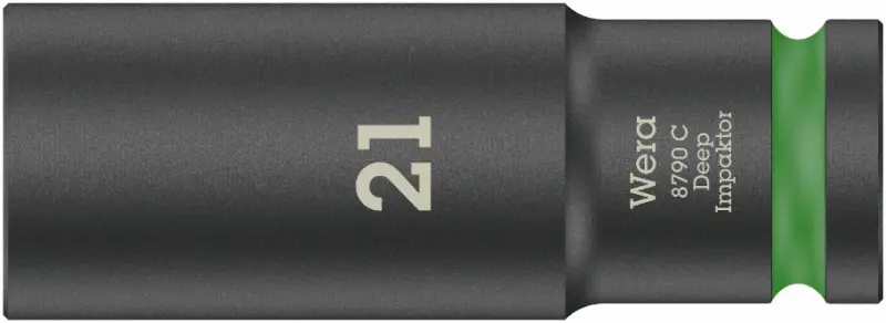 Wera 004834 Nástrčná hlavice 1/2" 17 mm typ 8790 C Impaktor Deep, dlouhá, rázová (W05004834001)