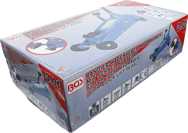 Pojízdný hydraulický zvedák 3 t BGS109251 (BGS109251)