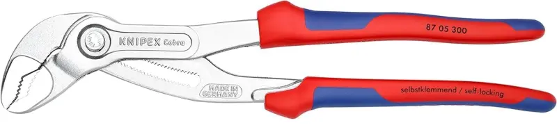 Kleště Knipex 87 05 300 trubkové "COBRA" chrom. (K 87 05 300)