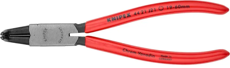 Kleště Knipex 44 21 J21 na pojistné vnitřní kroužky - zahnuté hroty (K 44 21 J21)