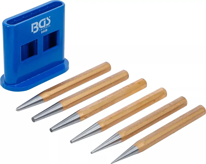Vyrážeče/důlčíky pr. 1 ÷ 5 mm BGS109409 (Sada 6 dílů) (BGS109409)