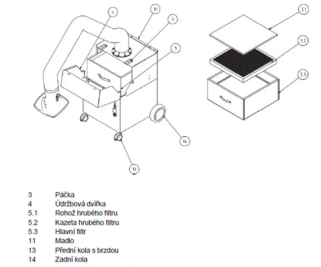 Hlavní filtr pro SRF Master XL (BOW1810040)