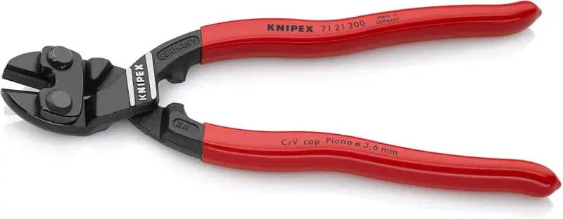 Kleště Knipex 71 21 200 štípací boční na čepy - CoBolt (K 71 21 200)