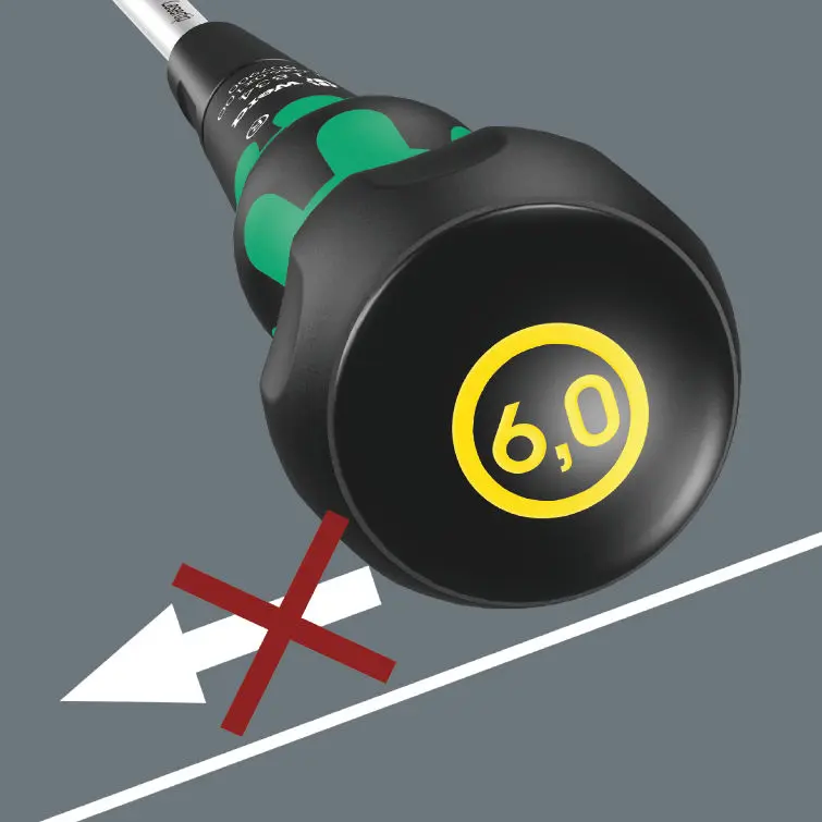 Wera 007900 Plochý šroubovák Kraftform Ball-Grip  typ 1834, dílenská čepel, 1 x 6 x 100 mm (W05007900001)