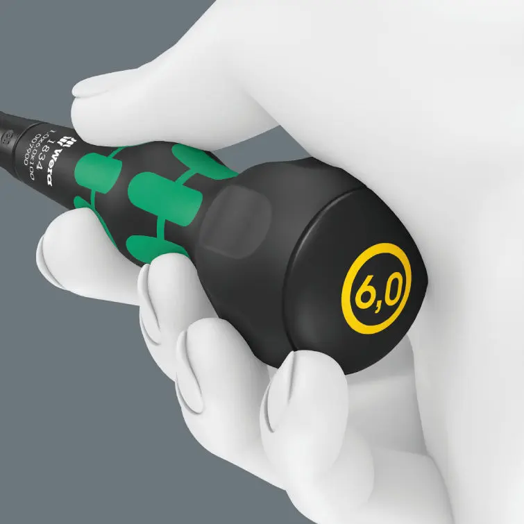 Wera 007901 Plochý šroubovák Kraftform Ball-Grip  typ 1834, dílenská čepel, 1 x 6 x 150 mm (W05007901001)