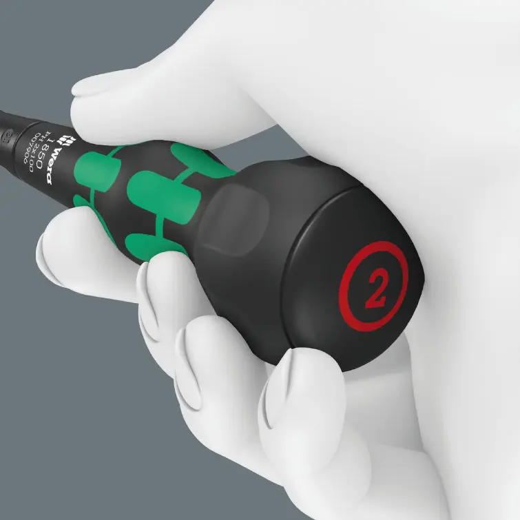 Wera 007905 Křížový šroubovák PH Kraftform Ball-Grip typ 1850, PH 1 x 80 mm (W05007905001)