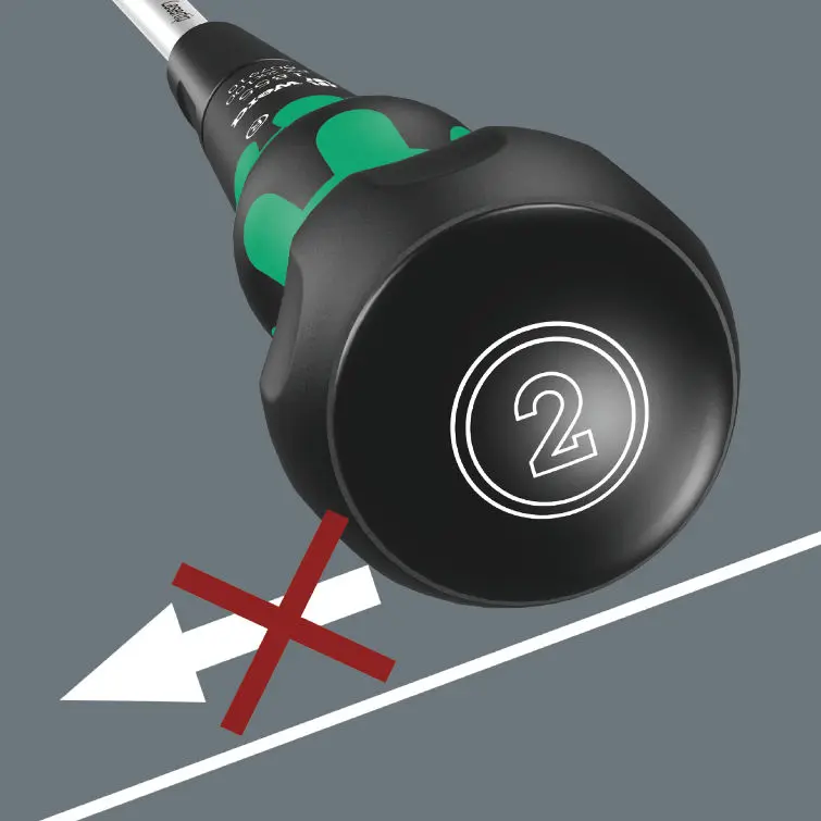 Wera 007910 Křížový šroubovák PZ Kraftform Ball-Grip typ 1855, PZ 2 x 100 mm (W05007910001)