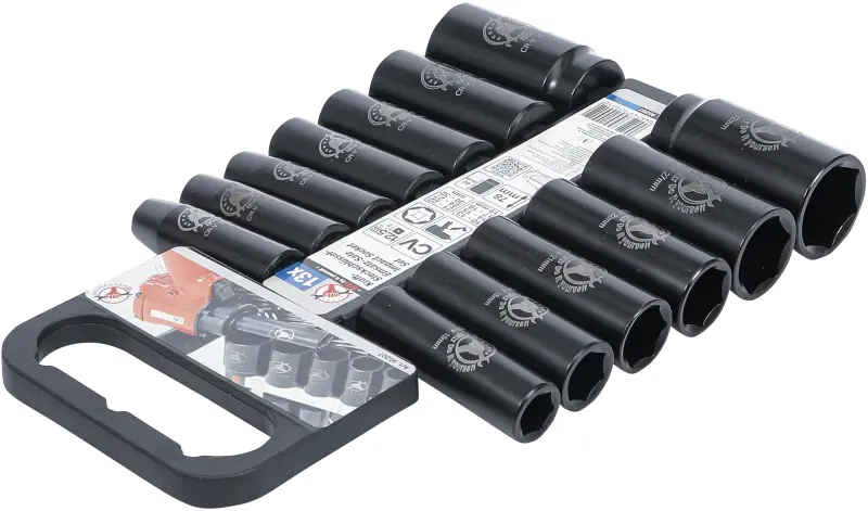 Nástrčné hlavice 1/2" Kraftmann 10 ÷ 32 mm BGS1095207, tvrzené. Sada 13 dílů (BGS1095207)