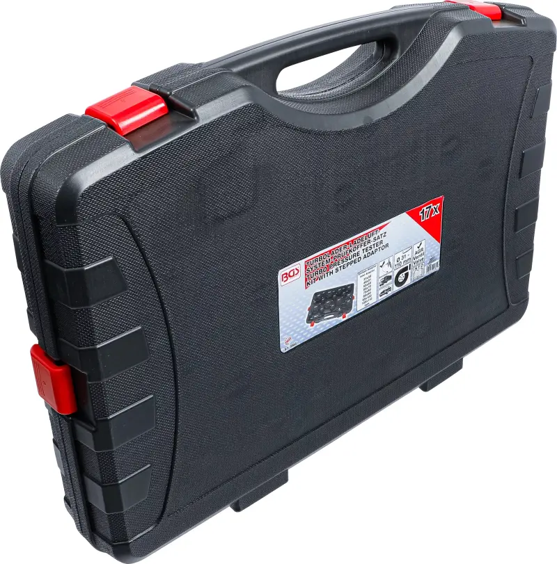 Tester systému plnicího vzduchu turbodmychadla BGS109585 Sada 17 dílů v kufru (BGS109585)