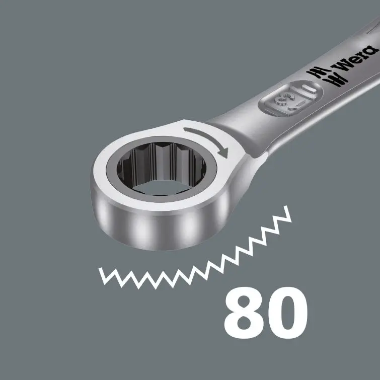 Wera 020012 Očkoploché ráčnové klíče 5/16 ÷ 3/4" 6000 Joker 8 Imperial Set 1, palcové - 8 dílů (W05020012001)