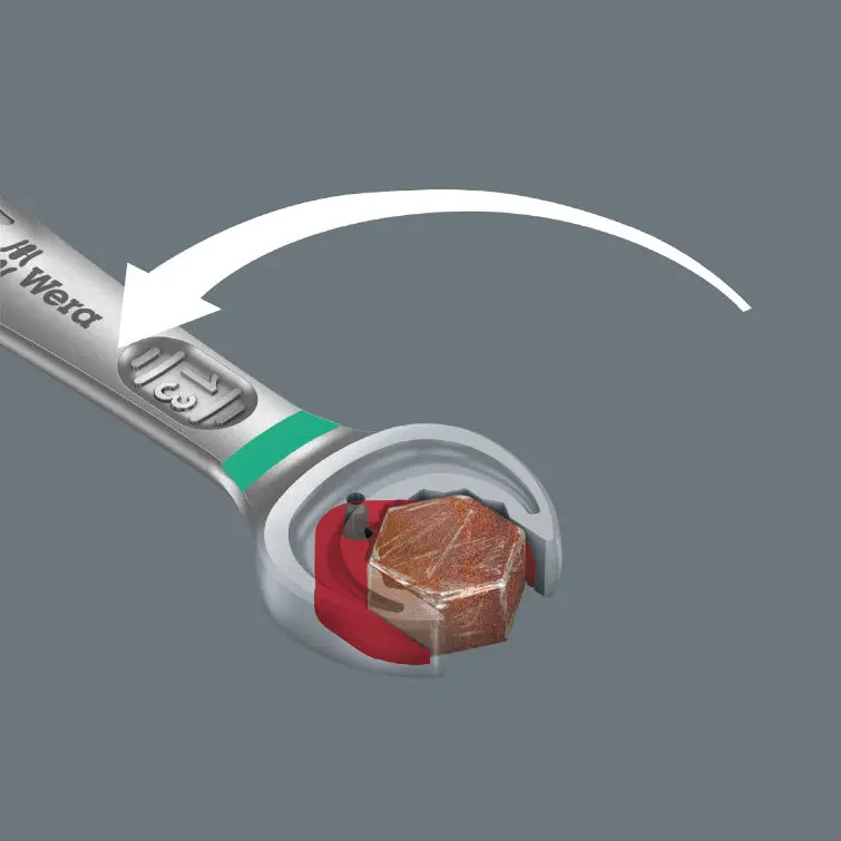 Wera 020012 Očkoploché ráčnové klíče 5/16 ÷ 3/4" 6000 Joker 8 Imperial Set 1, palcové - 8 dílů (W05020012001)