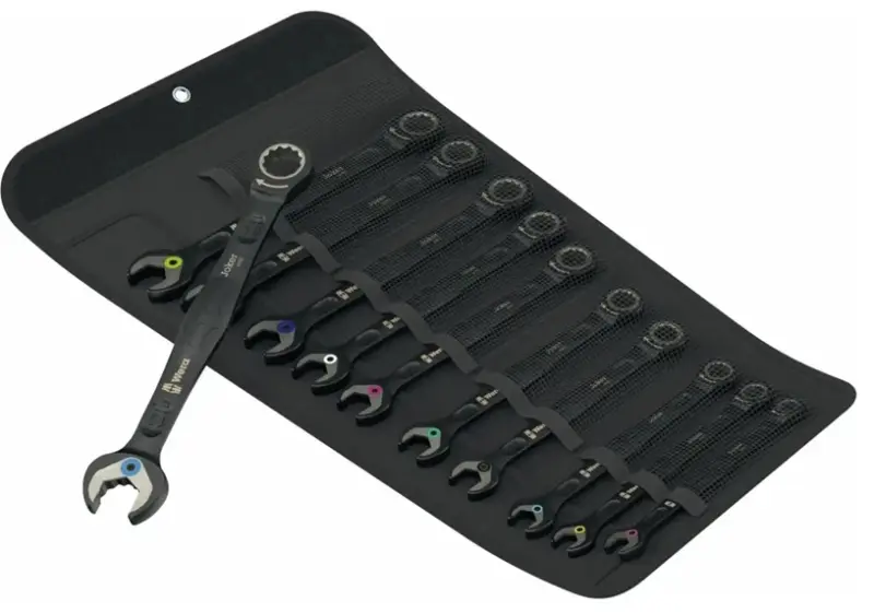 Wera 020017 Očkoploché ráčnové klíče 8 ÷ 19 mm 6000 Joker Black Edition 11 Set 1 - 11 dílů (W05020017001)