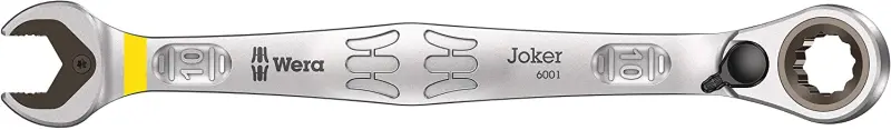 Wera 020090 Očkoploché ráčnové klíče 10 ÷ 19 mm 6001 Joker 4 Set 1, vyhnuté - 4 dílů (W05020090001)