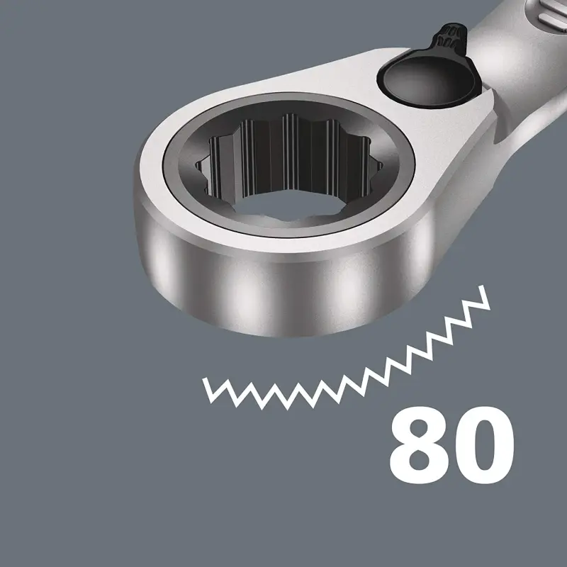 Wera 020090 Očkoploché ráčnové klíče 10 ÷ 19 mm 6001 Joker 4 Set 1, vyhnuté - 4 dílů (W05020090001)