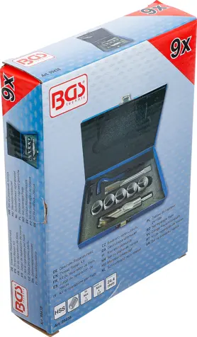 Vložkovací sada BGS1099438 pro opravu závitu M24 x 2,0 mm (9 dílů) (BGS1099438)