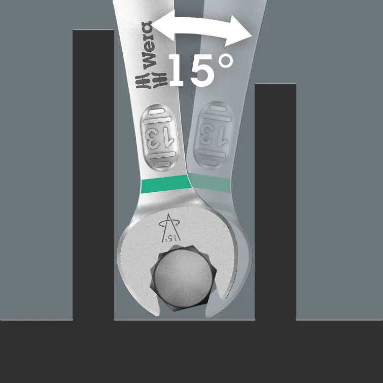 Wera 020241 Očkoploché klíče 5/16 ÷ 3/4"  6003 Joker 8 Imperial Set 1, palcové - 8 dílů (W05020241001)