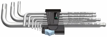 Wera 022720 Zástrčné klíče inbus 3950/9 Hex-Plus Stainless 1, nerezová ocel  (Sada 9 dílů) (W05022720001)